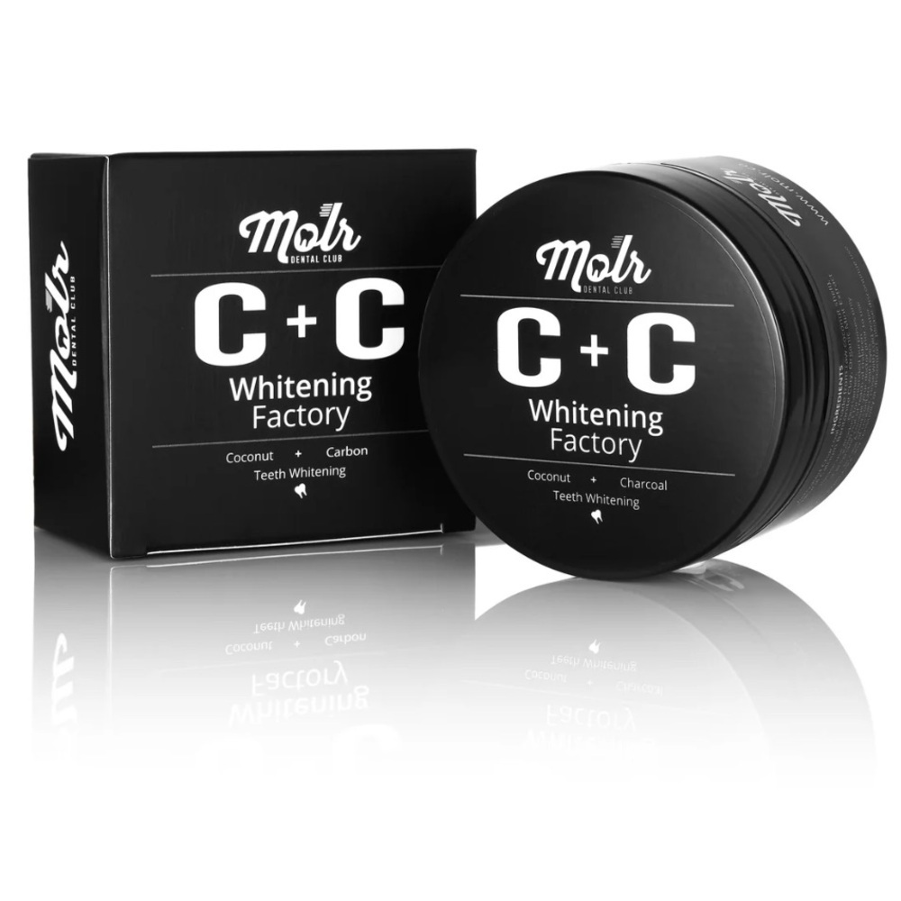 NIB - Molr C+C Whitening Factory, activated charcoal teeth whitening, 30g